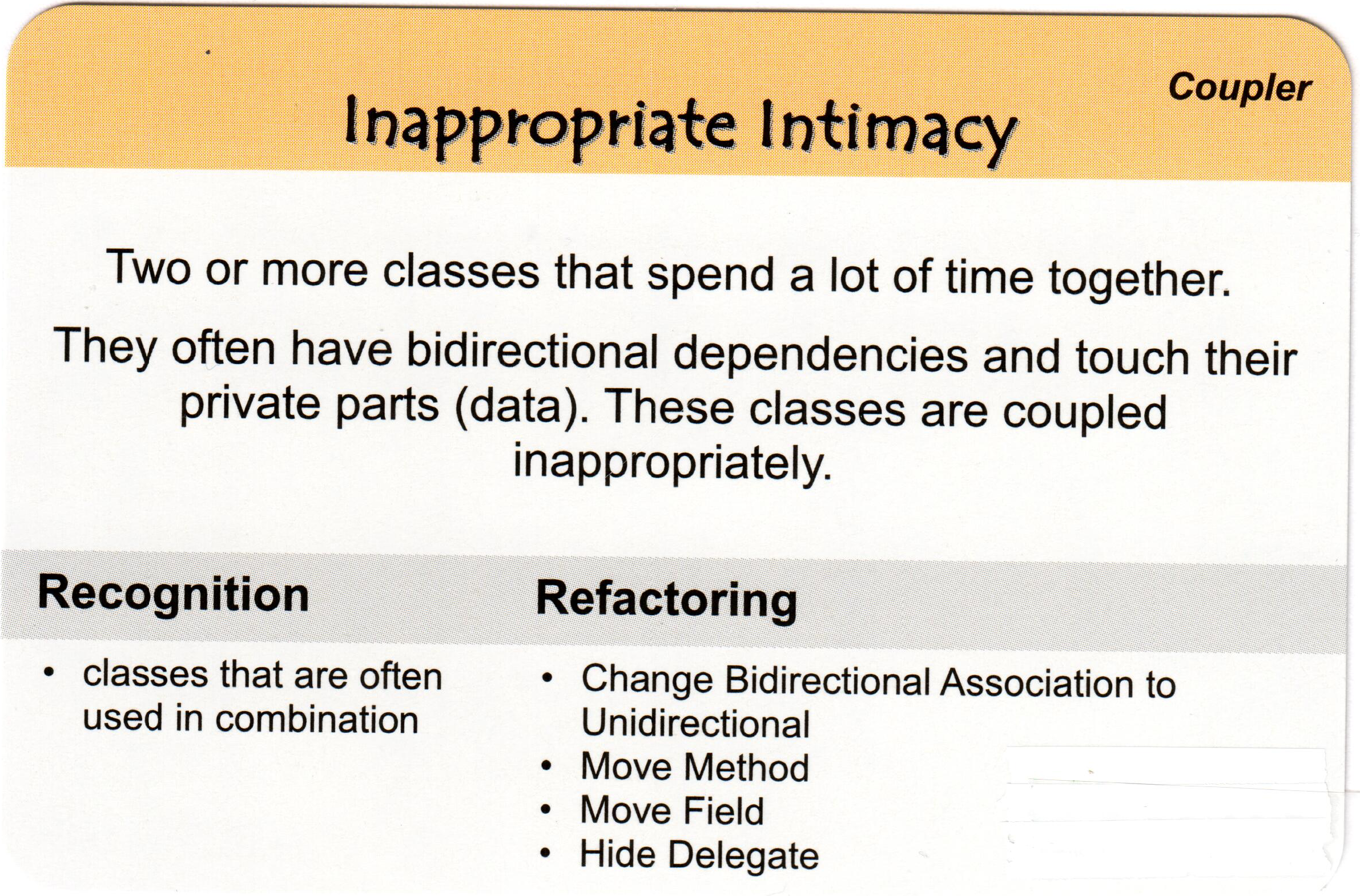 Inappropriate Intimacy