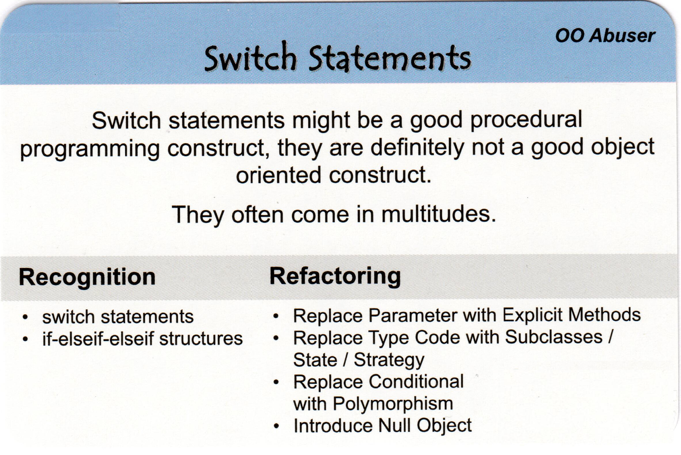 Switch Statement